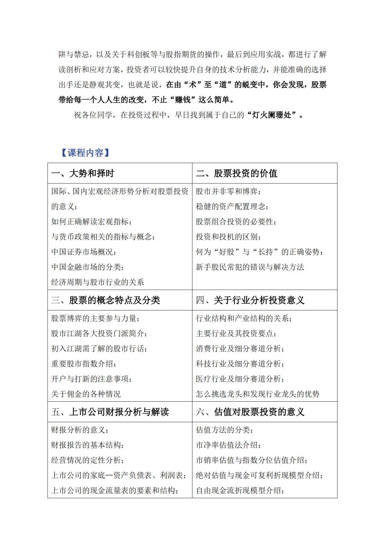 中央财经大学证券+期货投资操盘必修课